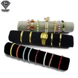 Gray Velvet Bracelet Display Holder for Jewelry
