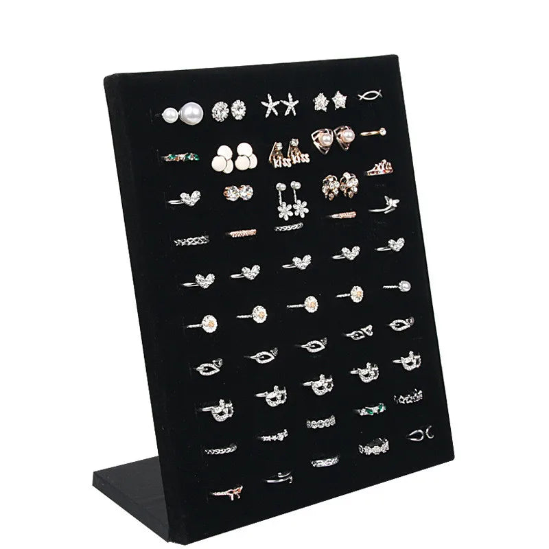 Velvet Jewelry Ring Display Box Holder Storage Organizer 20*10*23CM