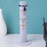 Black&Gray Velvet Bracelet Watch Stand Display