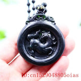 Green Jade Horse Pendant Necklace Carved Natural Jewellery Amulet Charm Chinese