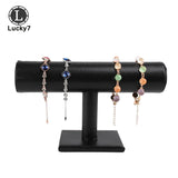 Green Velvet Bracelet Chain Watch T-Bar Rack Jewelry Hard Display Stand