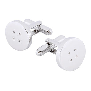 Gun Plated Button Cufflinks Mens French Shirt Cuff Button Formal
