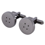 Gun Plated Button Cufflinks Mens French Shirt Cuff Button Formal