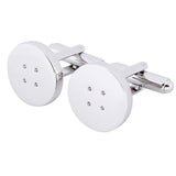 Gun Plated Button Cufflinks Mens French Shirt Cuff Button Formal