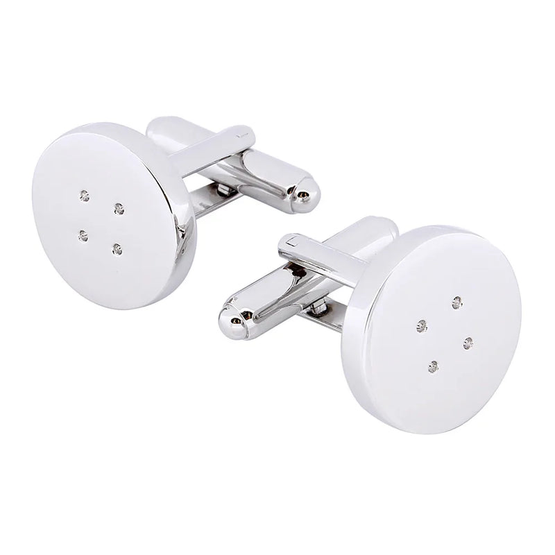 Gun Plated Button Cufflinks Mens French Shirt Cuff Button Formal