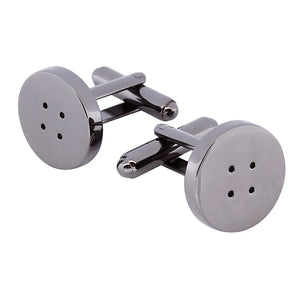 Gun Plated Button Cufflinks Mens French Shirt Cuff Button Formal