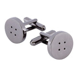 Gun Plated Button Cufflinks Mens French Shirt Cuff Button Formal