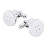 Gun Plated Button Cufflinks Mens French Shirt Cuff Button Formal