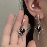 Heart Metal Tassel Chain Star Big Cross Pendant Necklace for Women