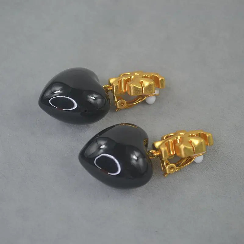 Heart Ear Clip Earrings Women's Fashion Jewelry