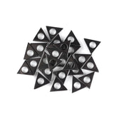 Hematite Triangle Beads Natural Stone Hollow Out 16*16mm 25pcs
