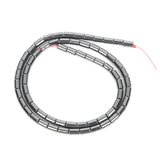 Hematite Stone Pipe Cylinder Beads 3-8MM