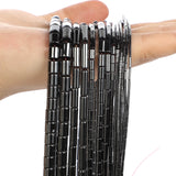 Hematite Stone Pipe Cylinder Beads 3-8MM