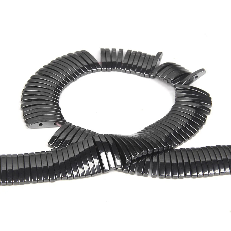 Hematites Stone Beads Strap Sharp Charm Loose Beads Bracelets Necklace DIY