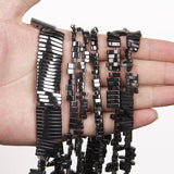Hematites Stone Beads Strap Sharp Charm Loose Beads Bracelets Necklace DIY