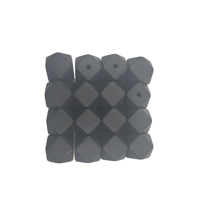 14mm Hexagon Silicone Bead for DIY Keychain Bracelet Necklace