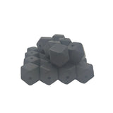 14mm Hexagon Silicone Bead for DIY Keychain Bracelet Necklace