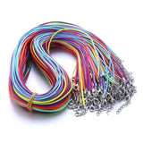 60CM Braided Rope Necklaces Lobster Clasp Chain 20PCS/Lot String Cord