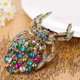 Jet Spider Brooch Men Jewelry colar Masculino Party Broches Bijuterias Noble