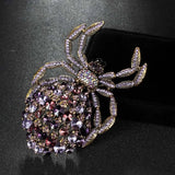 Jet Spider Brooch Men Jewelry colar Masculino Party Broches Bijuterias Noble