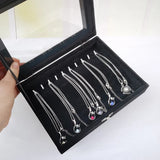 Small Flannel-Covered Arched Jewelry Box