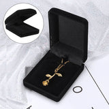 Velvet Jewelry Gift Box for Necklace Pendant Earring Ring Wedding