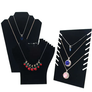 Velvet Jewelry Organizer Necklace Holder Display
