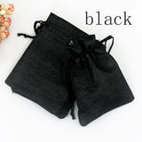 Jute Drawstring Beads Gift Bag 50pcs Burlap Bags Wedding Party Candy Packaging