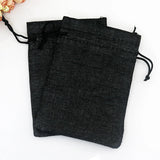 Jute Drawstring Beads Gift Bag 50pcs Burlap Bags Wedding Party Candy Packaging