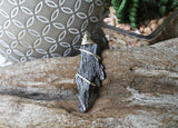 Kyanite Necklace, Wire Wrapped Stone Jewelry for Women