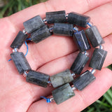 Labradorite Stone Beads for DIY Jewelry Making 7.5inch