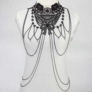 Lace Body Chain Jewelry Women's Cosplay Halloween Costume