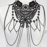 Lace Body Chain Jewelry Women's Cosplay Halloween Costume