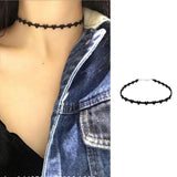 Velvet Choker Necklace Women Love Heart Collar