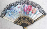 12pcs Lace Floral Folding Hand Fans Wedding Dancing