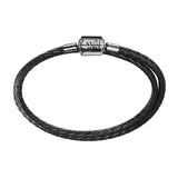 925 Silver Bead & Charm Leather Bracelet DIY Jewelry Making