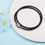 925 Silver Bead & Charm Leather Bracelet DIY Jewelry Making