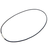 Leather Chain Necklace, Waxed Braid Rope, Stainless Steel Clasp Necklace