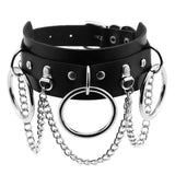 Leather Choker Female Collar For Women Goth Punk Chain Harajuku Necklace