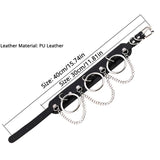 Leather Choker Female Collar For Women Goth Punk Chain Harajuku Necklace