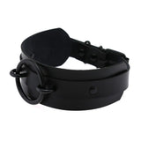 Leather Choker Goth Girls Collar Necklace Punk Chokers Witch Necklace