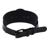 Leather Choker Goth Girls Collar Necklace Punk Chokers Witch Necklace