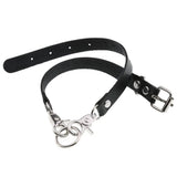 Leather Choker Punk Rock Metal Collar Necklace Gothic Accessories
