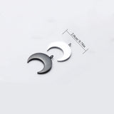 Leather Moon Choker Necklace Crescent Gothic Jewelry for Women