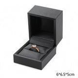 Leather Proposal Ring Pendant Necklace Bracelet Collection Box