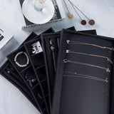 Leather Ring Necklace Storage Tray Earring Organizers