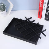 Leather Ring Necklace Storage Tray Earring Organizers