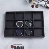 Leather Ring Necklace Storage Tray Earring Organizers