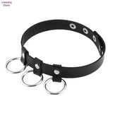 Leather Rock Jewelry Adjustable Soft Collar Choker Punk