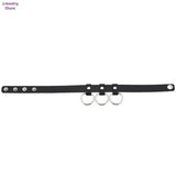 Leather Rock Jewelry Adjustable Soft Collar Choker Punk